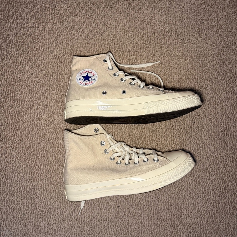 Converse High-Top Sneakers in Beige
